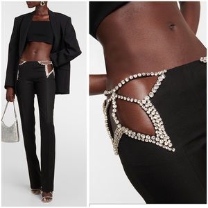 Like new STELLA MCCARTNEY ULTRA LOW-RISED DIAMOND STAR PANTS $2,993